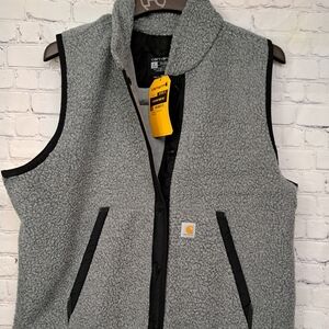 Carhartt Heather Gray Fleece Vest